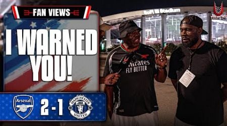 Robbie: I TOLD YOU NOT TO GET CARRIED AWAY! | Arsenal 2-1 Man United | Pre-Season Fan View
