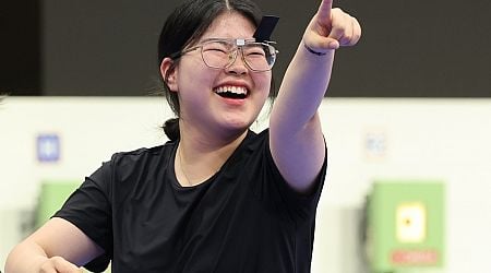 (LEAD) (Olympics) S. Korea's Oh Ye-jin, Kim Ye-ji win gold, silver in women's 10m air pistol shooting