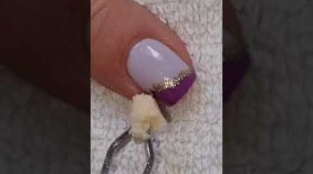 Easy Nails At Home | Elegant Purple French Nail Art | #naildesign
