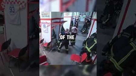 The Moment When Croatian Firefighters Rush to an Emergency