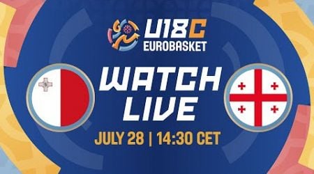 Malta v Georgia | Full Basketball Game | FIBA U18 Women&#39;s EuroBasket 2024 Div C | Class. Game 5-7