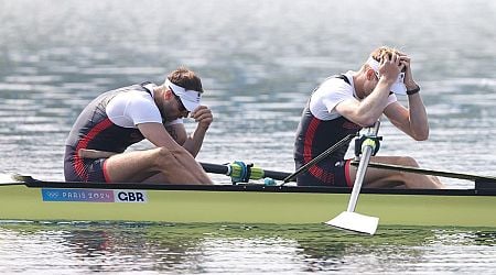 Olympics 2024: Ollie Wynne-Griffith and Tom George take silver in men's pair final as Croatia snatch gold