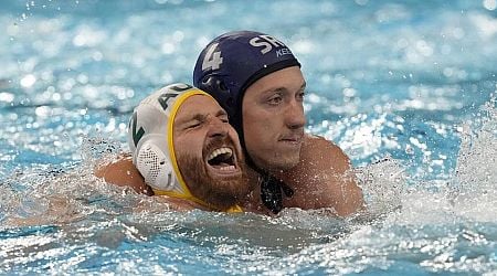 Water polo players wrestle for position at Olympics, but there is a line that rarely gets crossed