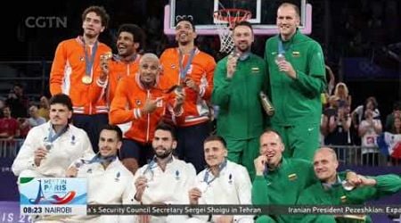 Netherlands &amp; Germany win golds in men&#39;s &amp; women&#39;s 3x3 basketball events at Paris 2024 Olympics