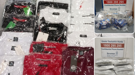 Revenue seize tablets, cannabis edibles, magic mushrooms as well as Adidas and Gucci goods in last week 