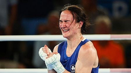 Kellie Harrington crowned the Queen of Paris as she makes her exit centre court