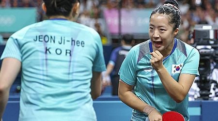 (Olympics) S. Korea advances to semifinals in women's table tennis team event