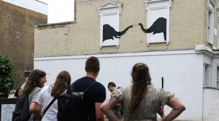 Banksy revela novo mural em Londres pelo segundo dia consecutivo | AFP