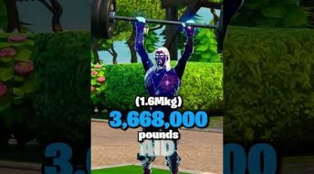 What Is The MOST WEIGHT A Fortnite Character Hold?