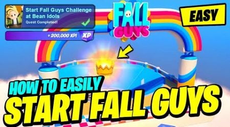 How to EASILY Start Fall Guys Challenge at Bean Idols Locations - Fortnite X FALL GUYS (All Quests)