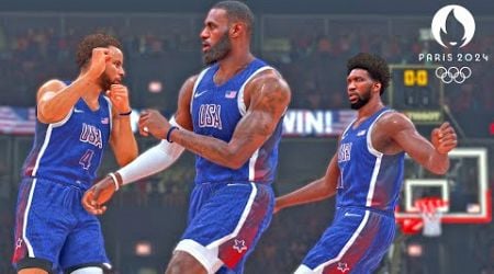 NBA 2K24 Live Simulation! | USA vs South Sudan FULL GAME | Olympic Men&#39;s Basketball