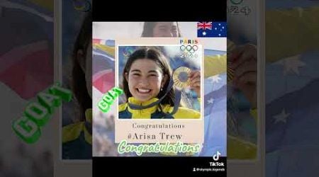 Congratulations Arisa Trew. #aussie #champion #olympics2024 #inspiration #medalwinners