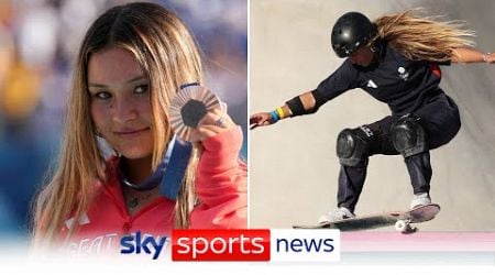 16-year-old Sky Brown wins bronze for Team GB in women&#39;s park skateboarding