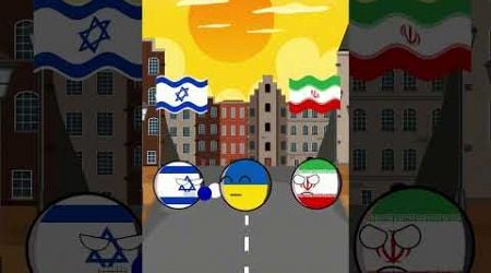 allies of Iran and Israel #countryballs #russia #usa #germany #turkey #france #pakistan #china