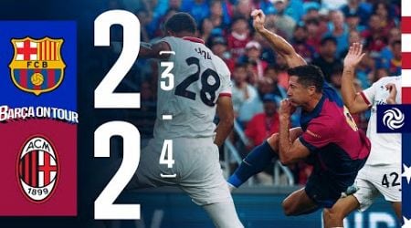 HIGHLIGHTS | FC BARCELONA 2 (3-4) 2 AC MILAN | USA TOUR 2024