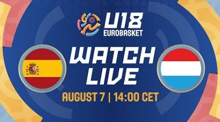 LIVE - Spain v Luxembourg | FIBA U18 Women&#39;s EuroBasket 2024 | Round of 16 game