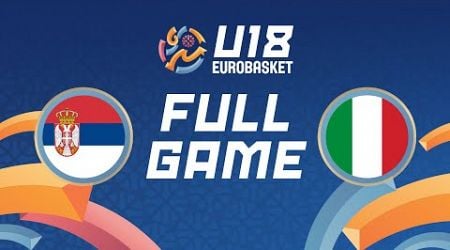 Group Phase | Serbia v Italy | Full Basketball Game | FIBA U18 Women&#39;s EuroBasket 2024