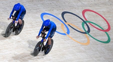 Italy bronze in men's team pursuit