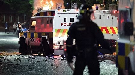 'Leave the flag alone' - Simon Harris condemns Irish flags and 'Coolock says no' banners at Belfast protests