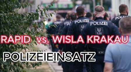 Polizeieinsatz: RAPID WIEN vs. WISLA KRAKAU