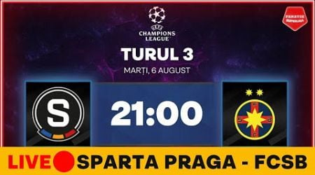 Cum vezi LIVE ONLINE STREAM Sparta Praga - FCSB in Champions League!