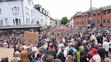 Thousands attend London anti-racism demonstration as protesters fail to show across England