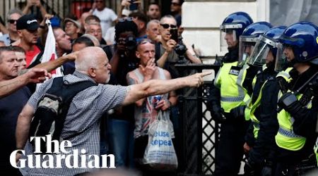 Protesters clash with police in London and Hartlepool after Southport stabbings