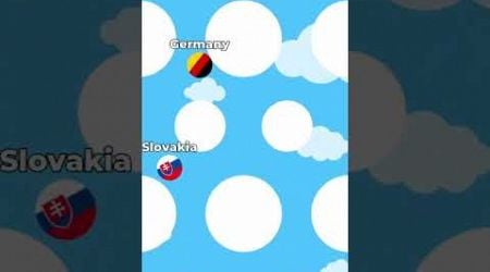 Slovakia vs Germany #slovakia #germany #comment #wish #marblerun #countryballs #shorts