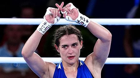 Beaten opponent of gender row Olympics boxer makes contentious gesture after defeat