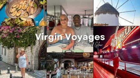 Our First Cruise Pt 2! // Bodrum, Mykonos &amp; Scarlet Night!! Virgin Voyages Greek Island Glow