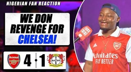 ARSENAL 4-1 BAYERN LEVERKUSEN (Godfrey - NIGERIAN FAN REACTION) PRE SEASON 2024-25 HIGHLIGHTS