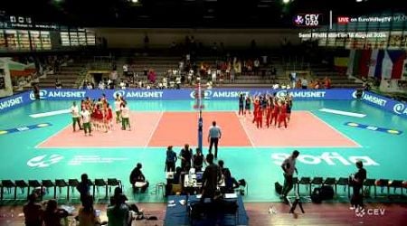 LIVE | Spain vs. Bulgaria - CEV U20 Volleyball European Championship 2024 | Women