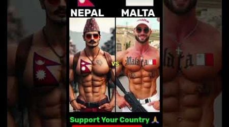 Nepal V&#39;S Malta bodybuilder ko short video gorkhe kukuri ma