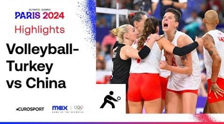 GREAT GAME! | Turkey vs China Women&#39;s Volleyball Quarter-Final | #Paris2024 Highlights | #Olympics