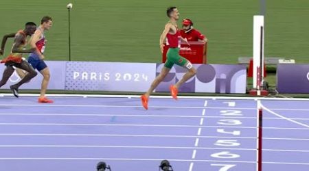 Morocco&#39;s Sofiane El Bakkali gold &amp; USA&#39;s Kenneth Rooks silver in 3000M steeplechase! Paris Olympic!