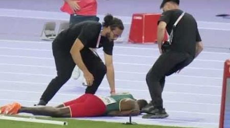 Lamecha Girma collapsed on the track in Paris Olympics 2024