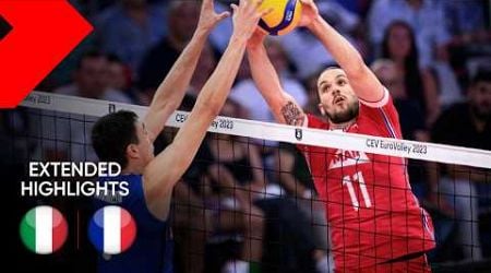 ITALY vs FRANCE I Extended Highlights I CEV EuroVolley 2023 Semi-Finals