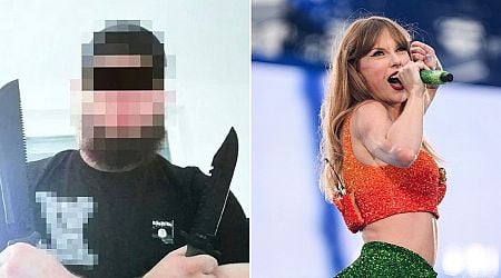 Taylor Swift terror suspect pictured for first time posing with knives and ISIS flag