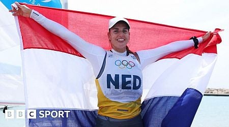 Bouwmeester most decorated female Olympic sailor