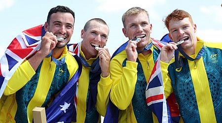 Olympic Games 2024: Australian men storm to sprint kayak silver after photo finish with Germany