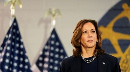 Kamala Harris leads Donald Trump by five points in Ipsos poll; pair agree to televised debate next month