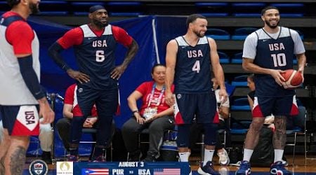 LEBRON, KD, STEPH, ANT &amp; THE TEAM USAs TODAYS POST PRACTICE AHEAD OF TOMORROWS GAME VS PUERTO RICO