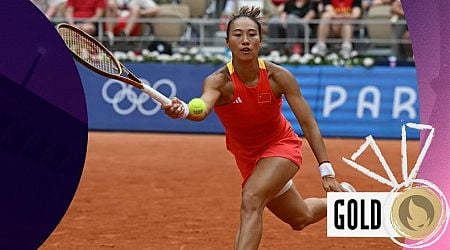 Zheng beats Vekic to win women's singles tennis gold for China