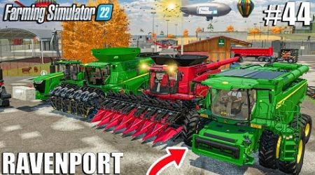 I STARTED THE BIGGEST HARVEST OF THE YEAR | Ravenport #44 | Farming Simulator 22