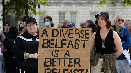 Belfast anti-racism protests see about 1,000 people take to city centre