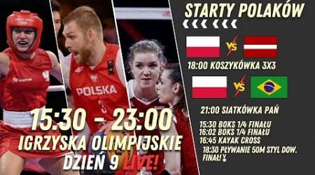 PARIS 2024: POLAND VS LATVIA (BASKETBALL 3X3)/POLAND VS BRAZIL (VOLLEYBALL)