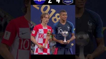 France Vs Croatia (4-2) Mbappe Vs Luka World Cup Final 2018 #youtube #football #shorts