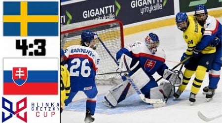 SWEDEN VS SLOVAKIA HLINKA GRETZKY CUP 2024