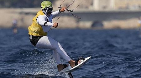 Austria's Valentin Bontus wins gold in men's kitesurfing to conclude Olympic sailing in Marseille