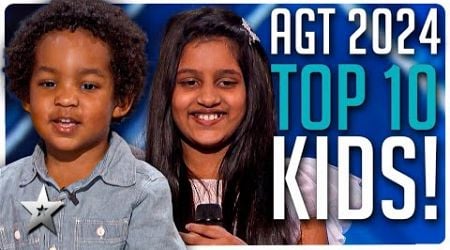 These Kids Have Talent! TOP 10 BEST Kid Auditions from America&#39;s Got Talent 2024!